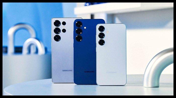 SAMSUNG GALAXY S25 SERIES yang terdiri atas Samsung Galaxy S25 Ultra, Samsung Galaxy S25 Plus, Samsung Galaxy S25.