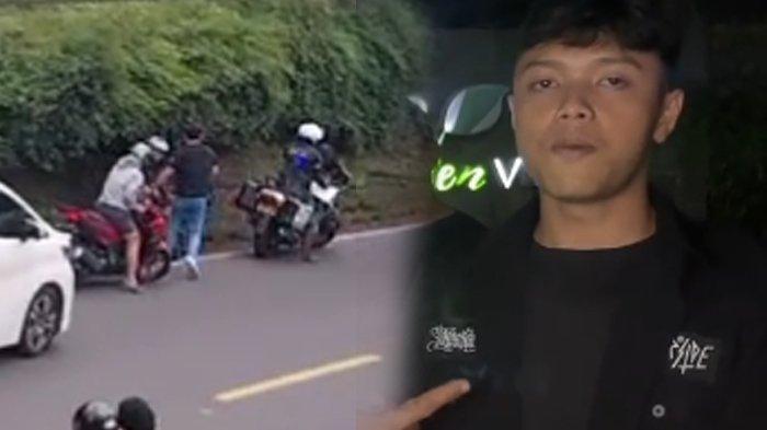 SOSOK PEMOTOR KORBAN PATWAL AROGAN - SOSOK Pemotor Korban Patwal Arogan di Puncak, Bukan Mata Elang,Dipepet Alphard Lalu Ditendang Polisi