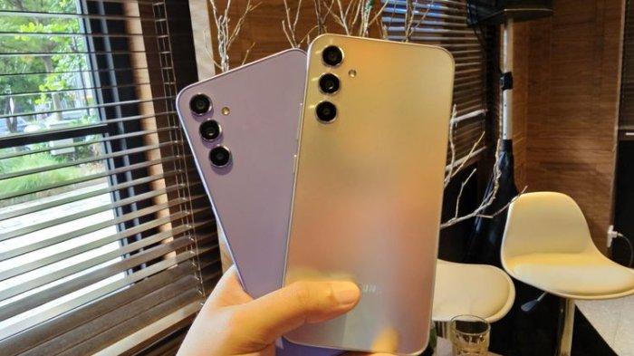 Samsung Galaxy A34 5G resmi meluncur, Rabu (15/3/2023). Smartphone ini hadir dalam tiga warna yaitu Awesome Graphite, Awesome Silver, dan Awesome Lime.