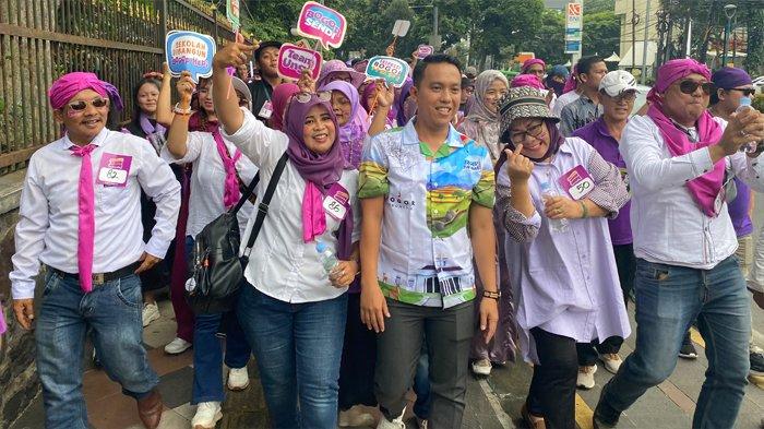 Acara Ekspresi Bogor Hepi yang digelar oleh Bakal Calon Wali Kota Bogor 2024, Sendi Fardianysah, Rabu (28/2/2024).