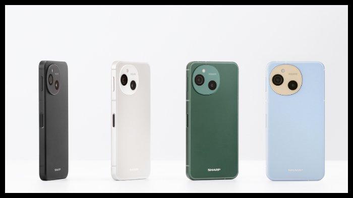 SHARP AQUOS SENSE9 - Sharp AQUOS sense9 warna Black, White, Green, Blue.