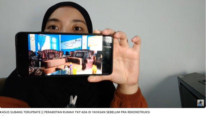Sofa milik korban kasus subang di yayasan bina prestasi nasional