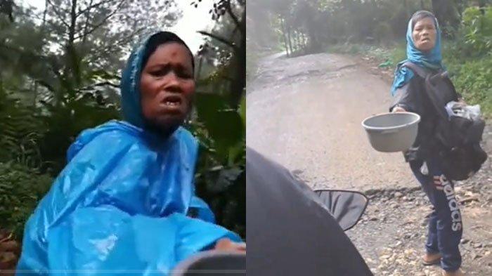Sosok pengemis wanita a kasian a sedikit demi sedikit mulai terungkap. Ternyata ia punya suami, tapi disabilitas.