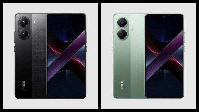 XIAOMI POCO X7 PRO 5G - Ilustrasi Xiaomi Poco X7 Pro 5G warna Black dan Green.