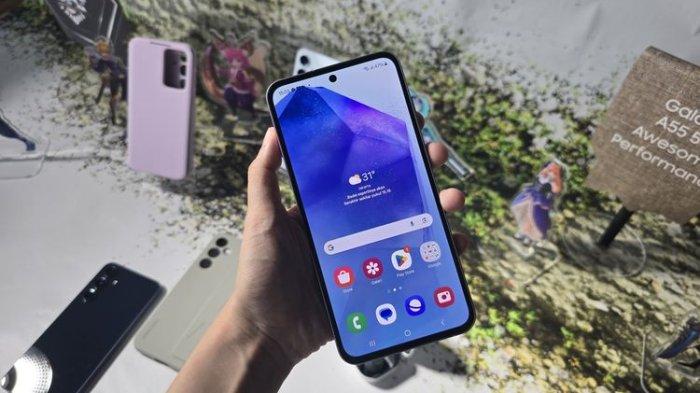 Layar depan Samsung Galaxy A55 5G