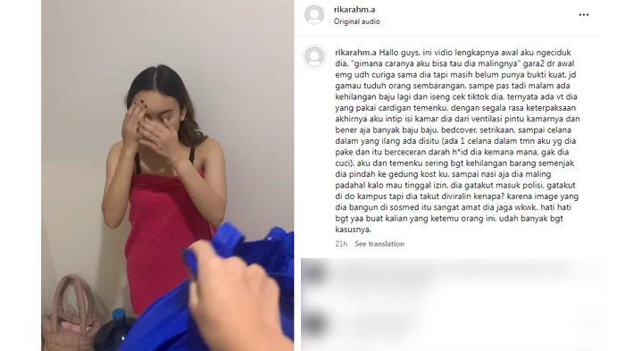 Viral aksi mahasiswi Bandung asal Cianjur diduga mencuri barang-barang milik anak kosan demi bisa pamer di media sosial.