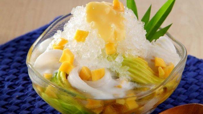 Ilustrasi es teler alpukat dan nangka ala Sajian Sedap.