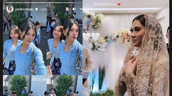 Fuji dan Yoriko serta para selebgram lainnya hadir ke pernikahan Pratama Arhan-Azizah Salsha