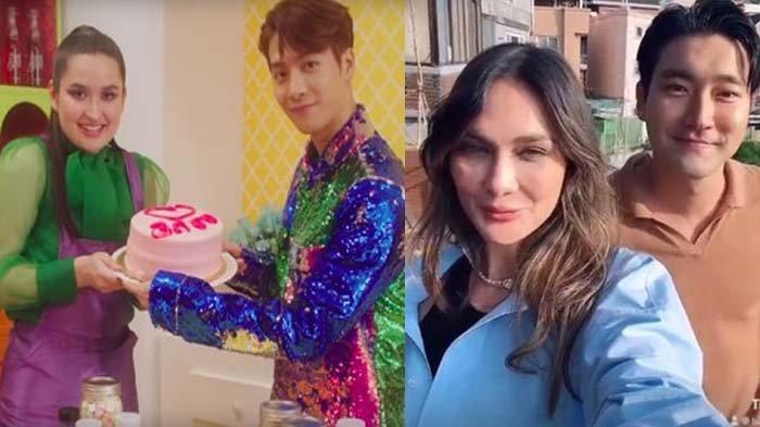 Daftar artis Indonesia yang akrab dengan artis Korea. Termasuk Stephanie Poetri dan Jackson Wong (kiri) dan Luna Maya dan Siwon Choi (kanan)