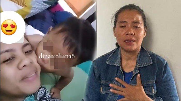 Bayi tertukar cium ibu kandungnya, Dian Prihatini. Siti Mauliah nangis tahan rindu.