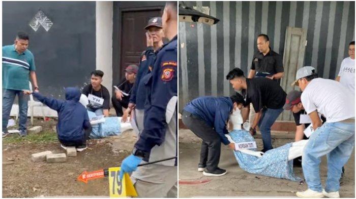 Detik-detik tersangka pembunuhan ibu dan anak di Subang seret korban Tuti Suhartini dari pintu belakang terungkap.