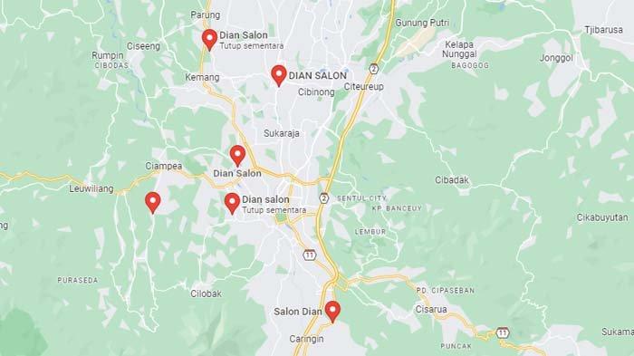 Ada enam nama Dian Salon yang berlokasi di Bogor
