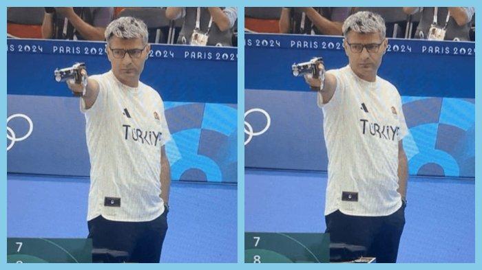 Yusuf Dikec (Yusuf Dikeç), atlet tembak asal Turkiye yang viral setelah berlaga di Olimpiade Paris 2024.