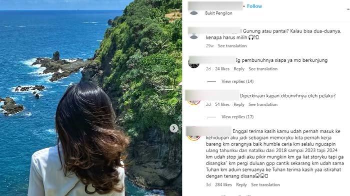 KERANGKA WANITA DI BANTUL: Tangkapan layar postingan terakhir Enggal Dika Puspita, wanita yang ditemukan tinggal kerangka di Bantul, Yogyakarta tengah jadi sorotan. Korban dibunuh pacarnya pada September 2024 lalu cuma gara-gara bakso gosong.