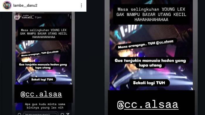 Viral isu Young Lex selingkuh dengan wanita inisial A pertama kali dibagikan akun gosip