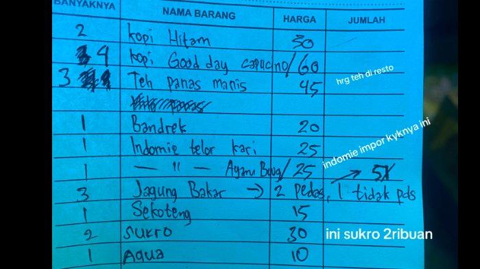 Alibi penjaga warung yang jual teh manis Rp45 ribu dipatahkan oleh pembeli. Pembeli bernama Sera menguak fakta sebenarnya soal warung di Puncak getok harga