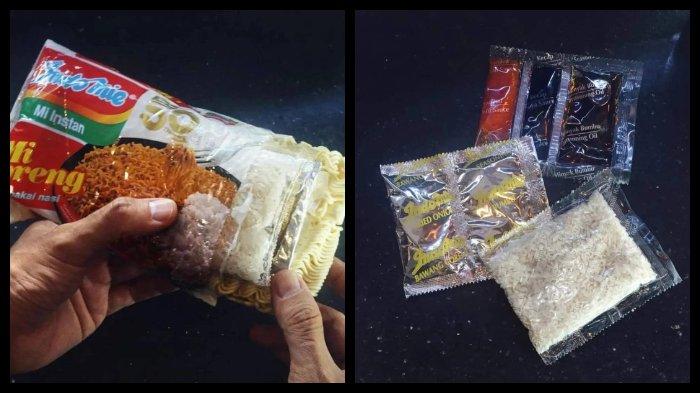 Sebuah video yang menampilkan Indomie Goreng dilengkapi paket nasi di dalam bungkusnya beredar viral di media sosial.