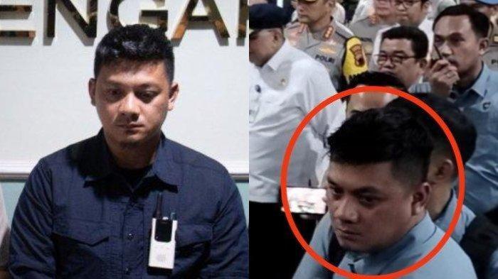 AJUDAN KAPOLRI REPRESIF - Ajudan Kapolri Jenderal Listyo Sigit Prabowo yang memukul kepala jurnalis dan mengancam menempeleng satu per satu jurnalis di Semarang, Sabtu (5/4/2025).