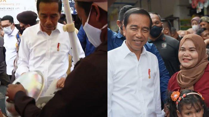 Presiden RI Joko Widodo didampingi Gubernur Jawa Barat Ridwan Kamil mengunjungi Pasar Cigombong, Kecamatan Cigombong, Kabupaten Bogor, Jumat (23/12/20
