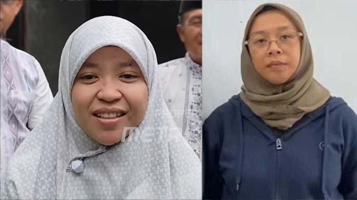 VOKALIS SUKATANI DIPECAT: Tangkapan layar kepala sekolah SD IT Mutiara Hati Eti Endarwati (kiri) disorot karena memecat Novi Citra Indriyati (kanan), disadur pada Senin (24/2/2025). Sosok kepala sekolah yang pecat vokalis band Sukatani dari jabatan guru jadi sorotan. Nasib Novi Citra Indriyati mujur ditawari pekerjaan usai viral.