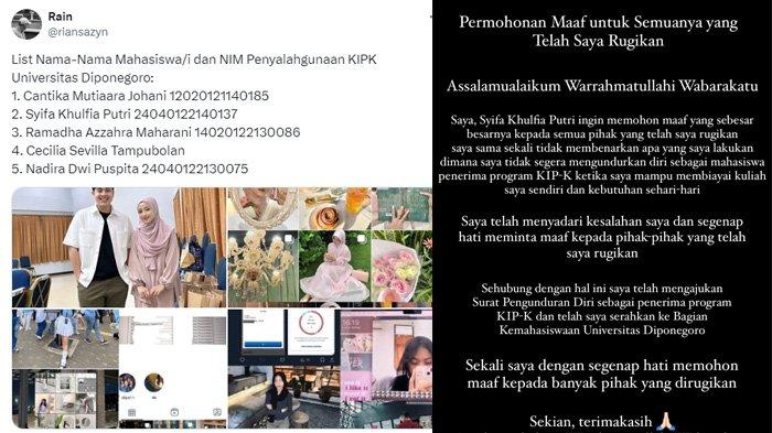 Viral 5 sosok mahasiswi Undip yang doyan pamer kemewahan tapi ternyata dapat bantuan beasiswa kurang mampu KIP Kuliah dari pemerintah. Borok dari kelima mahasiwi pun dikuliti netizen.