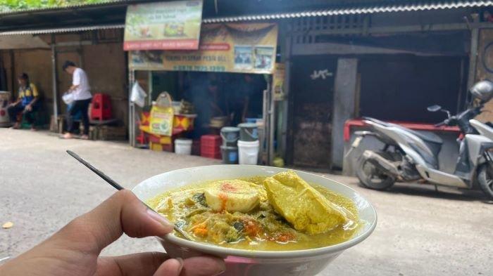 Makanan tradisional Laksa Bogor Mang Wahyu, kuliner Bogor yang ada di Gang Aut, Kecamatan Bogor Tengah, Kota Bogor, Minggu (3/3/2024)