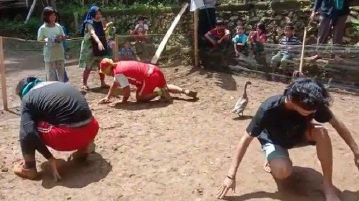 Salah satu lomba yang bisa diadakan untuk meriahkan 17 Agustus di kampung, yakni Lomba Tangkap Bebek.