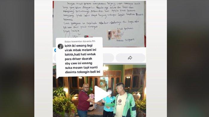 Viral modus seorang cewek di Yogyakarta pesan barang online tapi tak punya uang hingga minta driver ojol membayarinya. Cewek bernama Melani itu kabarnya sering menipu driver ojol hingga di berbagai kota. Endingnya Melani membuat perjanjian tidak menipu driver ojol lagi