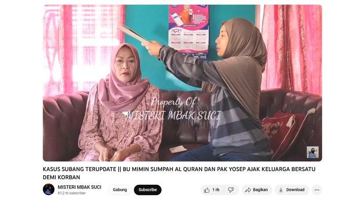 Momen saat Mimin sumpah di atas al quran