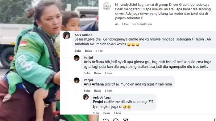 Komentar netizen soal sosok Wahyuni, driver ojol yang dibantu Erick Thohir