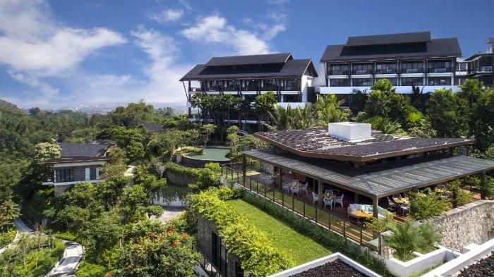 Padi - Aerial di Pullman Ciawi Vimala Hills Resort Spa & Convention Bogor menyuguhkan pemandangan yang menakjubkan, keindahan alam dan kenyamanan untuk pengunung