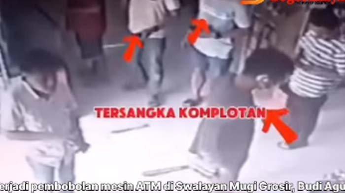 PEMBOBOLAN ATM DI BOGOR: Tangkapan layar rekaman CCTV komplotan maling bobol ATM pria di Tanah Sareal, Bogor, Kamis (6/2/2025). Viral kasus pria di Bogor uang jutaan rupiahnya raib gara-gara ATM dibobol. Trik licik komplotan pelaku terbongkar berkat rekaman CCTV.