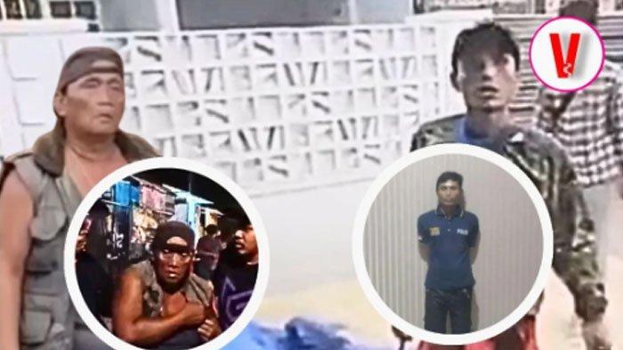 PREMAN TANGSEL DITANGKAP: Tangkapan layar sosok dua preman arogan yang membuat anak TK dan guru takut lantaran mengamuk sembari membawa senjata tajam, viral pada Jumat (14/2/2025). Inilah tampang preman viral yang mengamuk di TK Tangsel saat ditangkap polisi. Pelaku tak segarang saat palak guru TK dan membuat takut anak-anak.