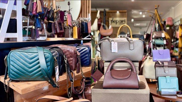UMKM BGOOR - Deretan produk Pepari Leather dipajang di toko mereka yang berada di Perumahan Jl. Kiara Residence No.18 Ruko A2, Bogor Barat, Kota Bogor. Beragam model tas dan dompet dari kulit sapi asli ini menjadi andalan Pepari dalam menarik minat pelanggan dari berbagai daerah, bahkan hingga luar negeri.