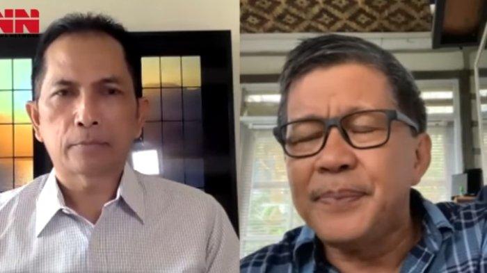 Pengamat Politik, Rocky Gerung saat berbicara mengenai kasus yang menjerat Ferdy Sambo.