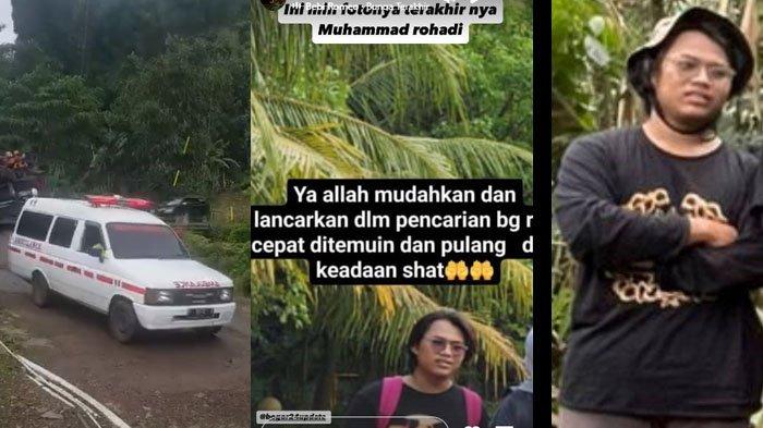 PENDAKI YANG HILANG DITEMUKAN: Tangkapan layar momen pendaki bernama Mohammad Rohadi (kanan) yang hilang di Gunung Joglo Cisarua Bogor berhasil ditemukan, Sabtu (1/2/2025). Rohadi berhasil ditemukan dalam kondisi meninggal dunia. Foto terakhir Rohadi pun belakangan jadi sorotan publik.