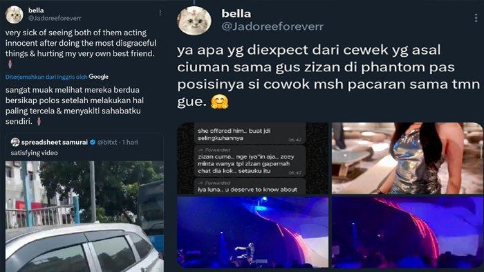 Viral isu skandal Zoe Levana yakni jadi selingkuhan TikTokers Zizan hingga fotonya ciuman di club malam viral