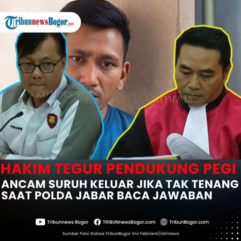 Hakim PN Bandung, Eman Sulaeman menegur pendukung Pegi Setiawan saat sidang Praperadilan Selasa (2/7/2024).