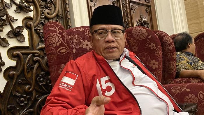 Ketua DPD PSI Kota Bogor Sugeng Teguh Santoso (STS) saat dijumpai usai deklarasi KBM, Rabu (26/6/2024).