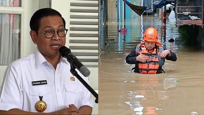 BANJIR JAKARTA - Setelah baru menjabat sebagai Gubernur Jakarta selama empat bulan, Pramono Anung untuk pertama kalinya dihadapkan dengan masalah banjir Jakarta sebagai Gubernur.