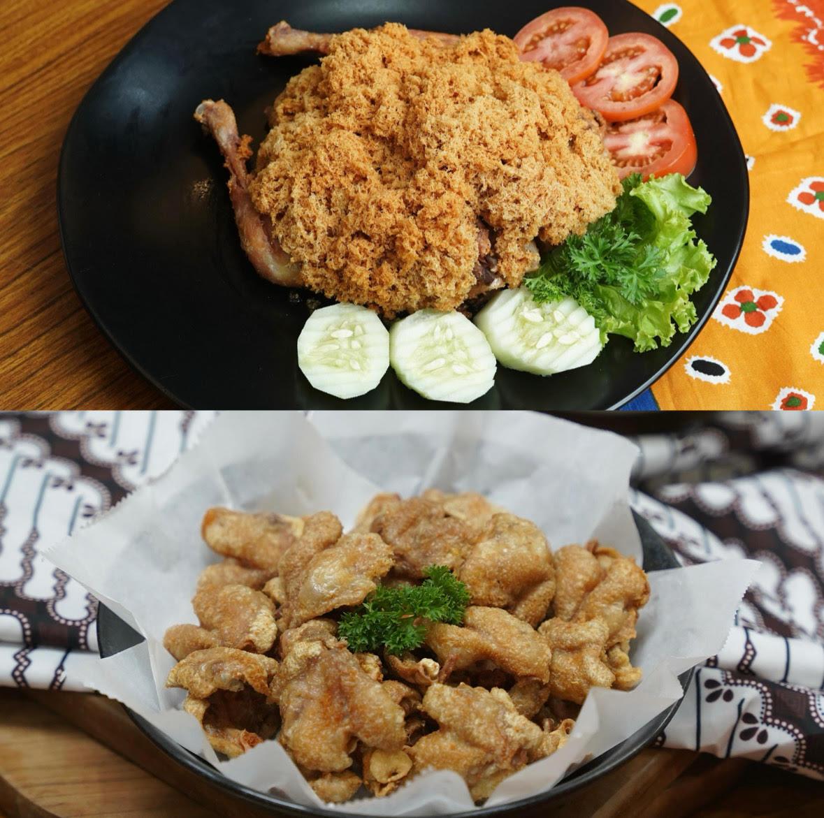 KULINER BOGOR - Ayam goreng keremes dan menu baru kulit ayam goreng khas Kuliner Arundari. Kedua menu favorit ini menawarkan cita rasa tradisional Yogyakarta dengan tekstur gurih dan renyah, hasil dari resep keluarga yang dipertahankan sejak tahun 2009.
