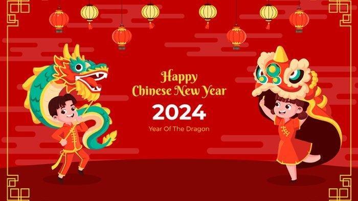 30 Gambar Menarik Chinese New Year 2024 Gratis, Desain Khas Imlek