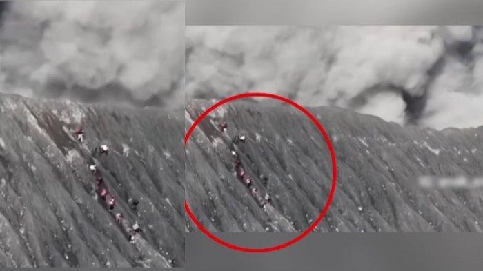 Belasan Pendaki Ilegal Nekat Naik Gunung Dukono dan Nyaris Kena Letusan