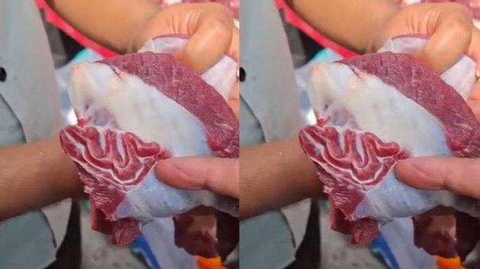 Geger, Potongan Daging Kurban Berlafadz Allah di Palembang, Begini Penampakannya