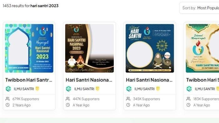 LINK Twibbon Sambut Hari Santri Nasional Desain Terbaru dan Menarik