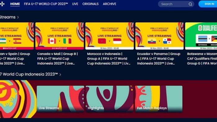 Link FIFA+, Tonton Piala Dunia U17 Indonesia vs Maroko Pukul 19:00 WIB