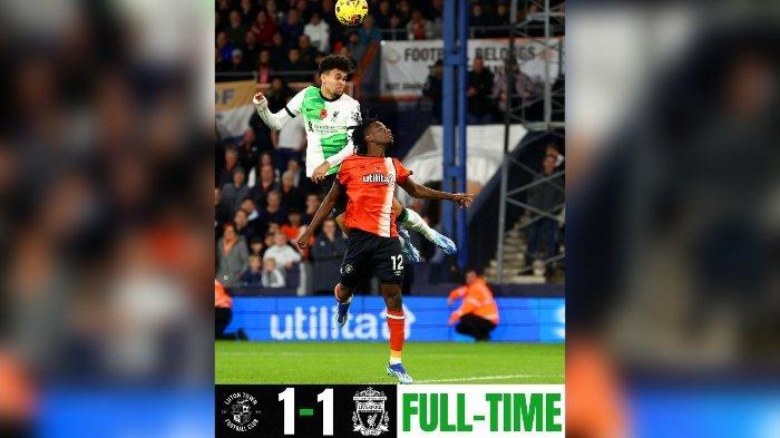 Luis Diaz menjadi penyelamat Liverpool di laga melawan Luton, Minggu (5/11/2023) malam.
