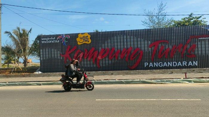 Ikon Kampung Turis Pamugaran Pangandaran yang tengah dibangun