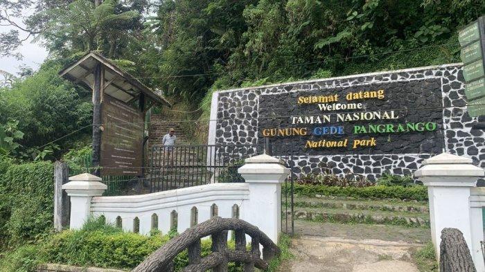 Pintu Masuk Gunung Gede Pangrango via Cibodas, Senin (7/8/2023)