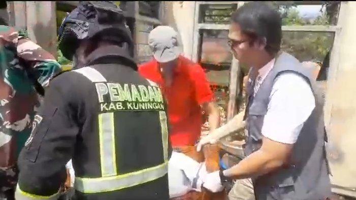 Tangkapan layar video kebakaran hingga menyebabkan warga meninggal terpanggang